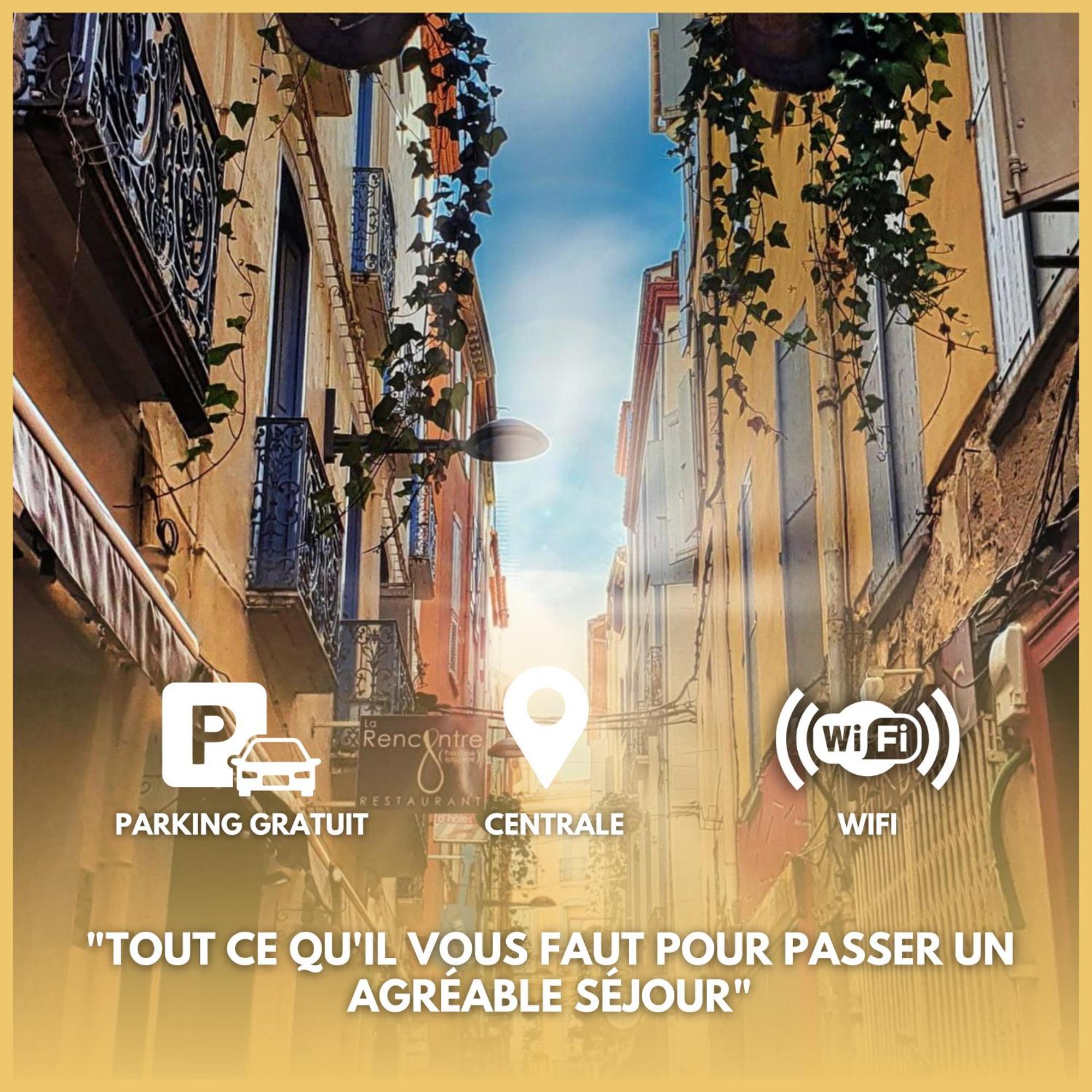 Can Pi N1 - Central - Place Parking Republique Inclus & Wifi Apartment Perpignan